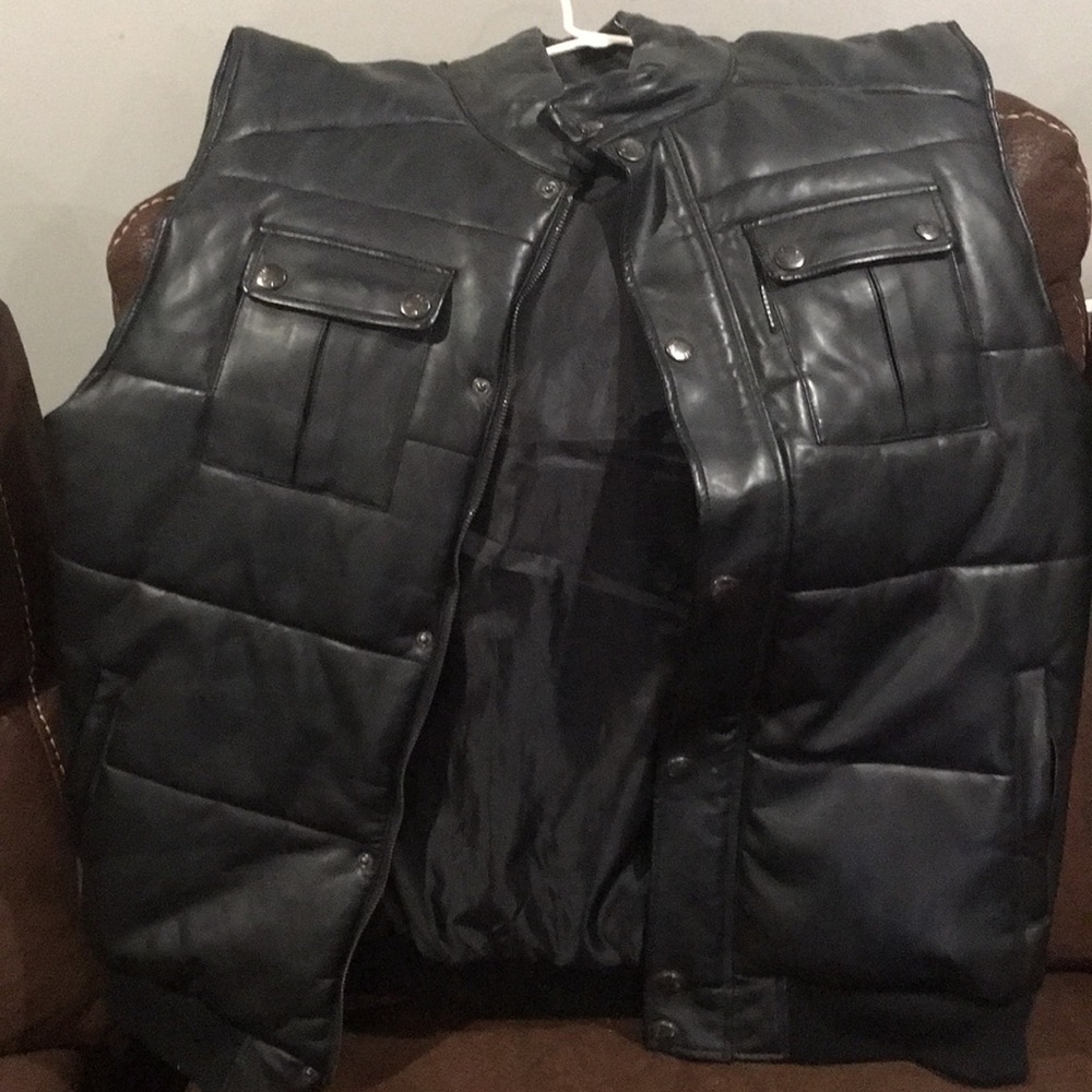 Black vest jacket